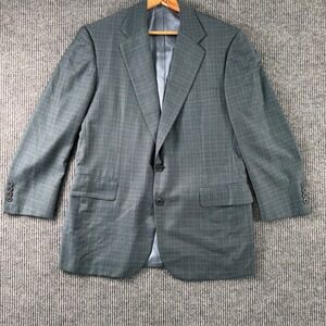 Vintage Tom James Executive Collection Blazer 38S Wool Glen Plaid USA Union Made